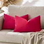 GIGIZAZA Red Velvet 12x20 Decorative Throw Pillow Covers by GIGIZAZAFocusingonhomedecoration