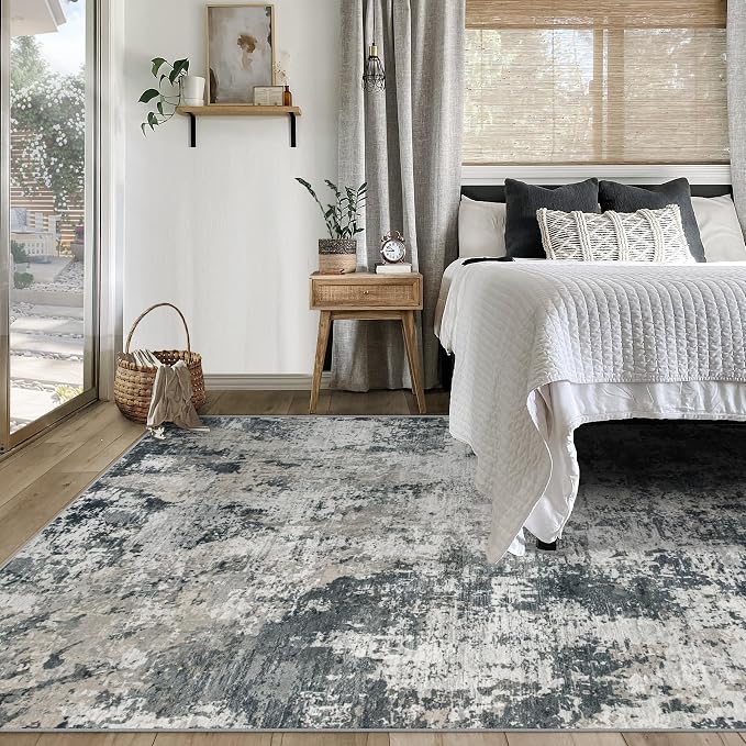XLUEZ 5x7 Area Rugs for Living Room, Washable Modern Abstract Large Area Rug - Image 4