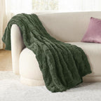 Bedsure GentleSoft Olive Green Spring Throw Blanket - Image 2