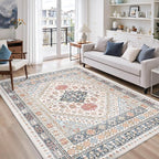 zesthome 7x9 Area Rugs for Living Room, Non-Slip Backing Washable Rugs - Image 4