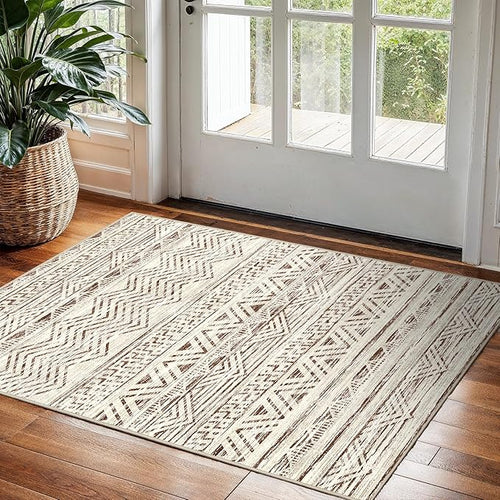 2x3 Washable Entryway Area Rug: Moroccan Small Runner Rug by Ksrau