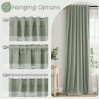 Guken 100% Blackout Curtains 120 Inch Length 2 Panels Set - Image 6