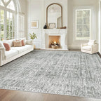 Living Room Rugs 8x10: Washable Moroccan Geometric Boho Rug Farmhouse Non Slip by VECARF