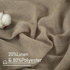 LAMIT Sheer Linen Curtains 63 Inch - Image 2