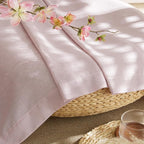 NICETOWN Thick Linen Blush Pink Curtains 2 Panels - Image 6