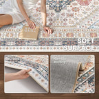 zesthome 5x8 Area Rugs for Living Room, Non-Slip Backing Washable Rugs - Image 6