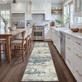Runner Rug for Hallway Kitchen, Soft Modern Abstract Throw Rugs, Low Pile Floor by BEIMO