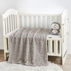 Yurhap Fleece Baby Blanket Heart Checkered, Ultra Soft Cozy Baby Blankets - Image 2