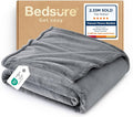 Bedsure GentleSoft Fleece Blanket Twin Size Grey by BEDSURE