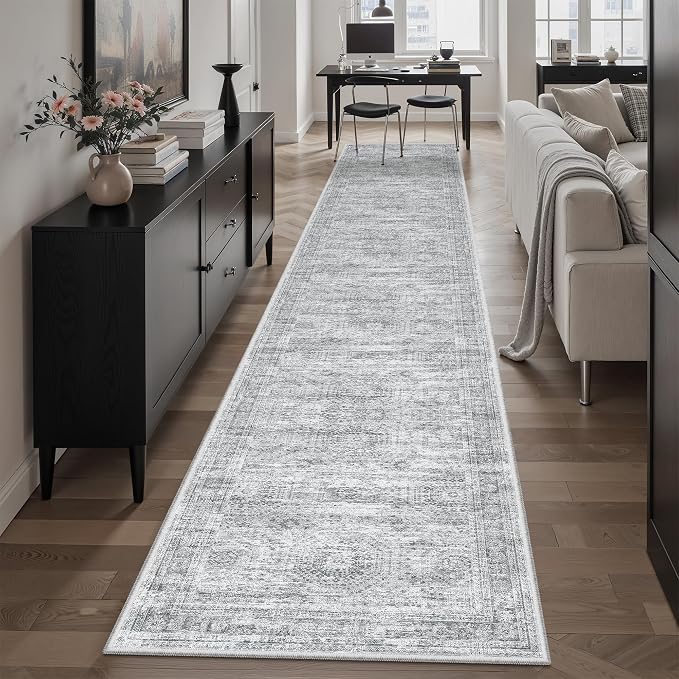 Runner Rug 2x12 Washable Non-Slip Hallway Runner Rugs by Soalmost
