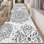 HEBE Hallway Runner Rug 3'x10' Washable Vintage Distressed Area Rugs Non Slip by HEBE