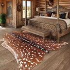 AROGAN Premium Deer Print Rug 6.2x7 Feet, Machine Washable Faux Fur Rug - Image 8