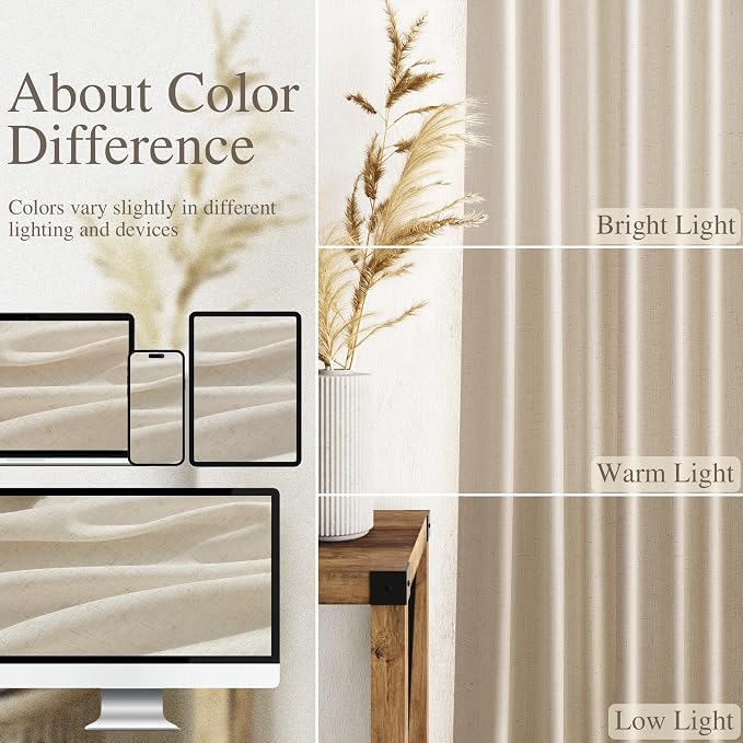 Nanspring 102 Inch Long Curtains - Image 3