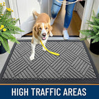 OLANLY Front Door Mat Outside Entrance 59x23, Heavy Duty Sturdy Natural Rubber - Image 5