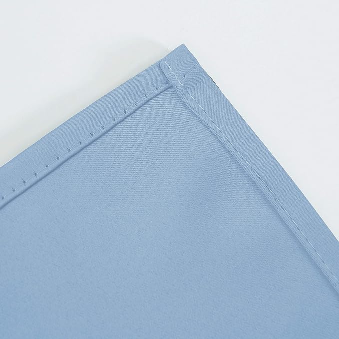 LEMOMO Blackout Curtains 66 x 84 inch/Sky Blue Curtains Set of 2 Panels/Thermal - Image 8