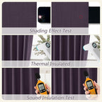 Guken 100% Blackout Curtains 108 Inch Length 2 Panels Set - Image 5