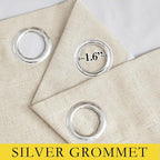 NICETOWN 100% Blackout Linen Texture Curtains 72 inches Long, 2 Panels - Image 6