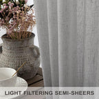 Light Grey Curtains 38 Inch Wide - Image 4