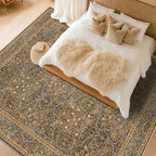 Vintage Floral Living Room Rug 8x10, Dining Room Under Kitchen Table, Oriental - Image 3