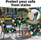 8Pcs Outdoor Cushion Covers, Patio Cushion Covers, Stretch Elastic Slipcovers - Image 3