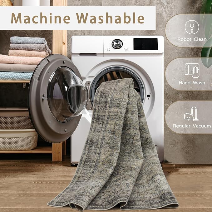 Washable Rugs 8x10 Area Rugs for Living Room, Bedroom and Dining Room-Large - Image 4