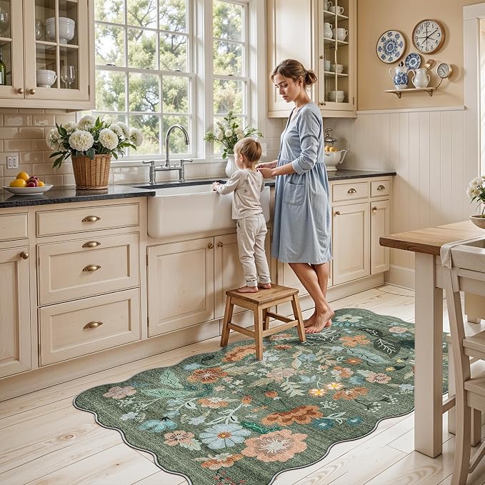 Washable 3x5 Entryway Area Rugs: Ultra Soft Low Pile Carpet - Image 6