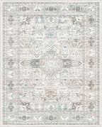 8x10 Extra Large Area Rug Living Room, Modern Neutral Washable Boho Area Rug - Image 2
