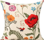 All Smiles 16 x 16 Throw Pillow Covers Outdoor Spring Summer Garden Flowers - Image 5