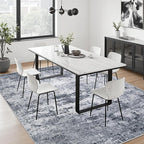10x12 Area Rug Living Room Rug: Washable Modern Abstract Soft Thin Rug Indoor - Image 4