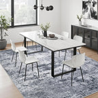 10x14 Area Rug Living Room Rug: Washable Modern Abstract Soft Thin Rug Indoor - Image 4