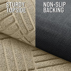 OLANLY Front Door Mat Outside Entrance 35x23, Heavy Duty Sturdy Natural Rubber - Image 3