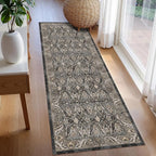 Washable Area Rug 2'6'' x 8' Vintage Traditional Persian Mat - Image 3