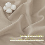 NICETOWN Thick Flax Linen Camel Curtains 108 inches Long, Pinch Pleated Linen - Image 5