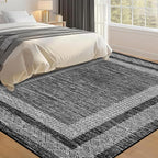 GarveeHome Large Washable Rug 9x12 Modern Geometric Non Slip, Distressed - Image 8