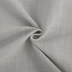 Linen Blend Grey Curtains for Living Room Back Tab Modern Farmhouse Semi Sheer - Image 5