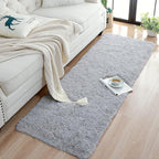 Chicrug Soft 2x10 Runner Rug for Bedroom Living Room Plush Fluffy Rug, Shag - Image 3