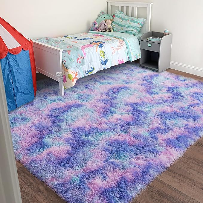 Rugs for Living Room 5x7, Soft Shaggy Modern Shag Area Rug for Bedroom - Image 2
