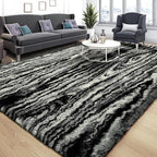 Tepook Fluffy Large Rugs for Living Room, Shag Area Rug 6x9 Soft Carpet for - Image 2