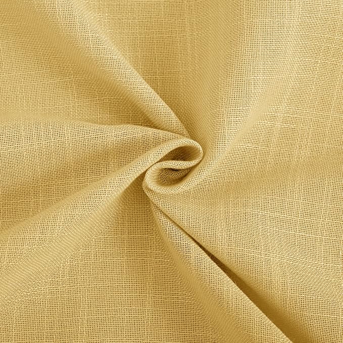 Gold Curtains for Living Room Back Tab Modern Farmhouse Semi Sheer Curtains 84 - Image 7
