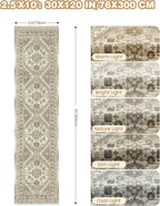 Kitchen Runner Rug Non Slip Washable 2.5x10, Soft Ultra-Thin Entryway Rug - Image 2