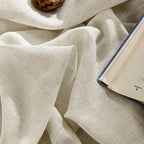 Joydeco Linen Curtains 90 Inch Length 2 Panel Sets, Light Filtering Curtains - Image 3