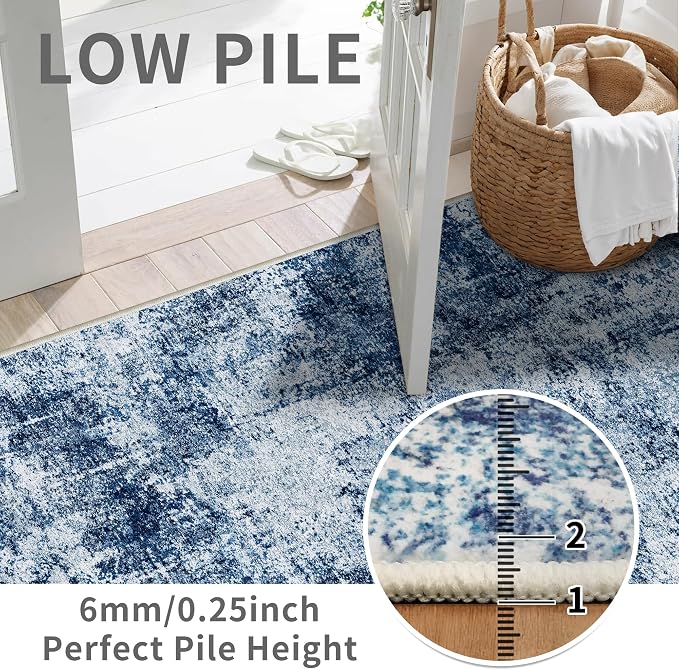 3x6 Washable Entryway Runner Rug: Non Slip Wide Hallway Runners Easy-to-Clean - Image 4
