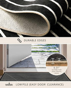 Latte&Fog 6x9 Area Rugs for Living Room Bedroom, Modern Abstract Washable Rug - Image 6