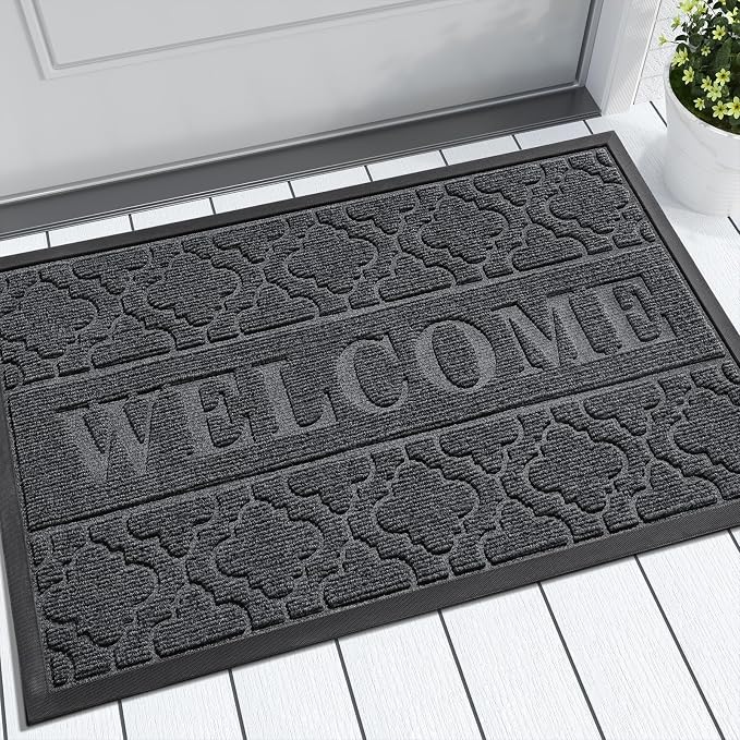 Yimobra Welcome Matt Outdoor Indoor 29.5x17, All-Weather Waterproof Front Door by Yimobra