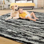 Tepook Fluffy Large Rugs for Living Room, Shag Area Rug 6x9 Soft Carpet for - Image 4