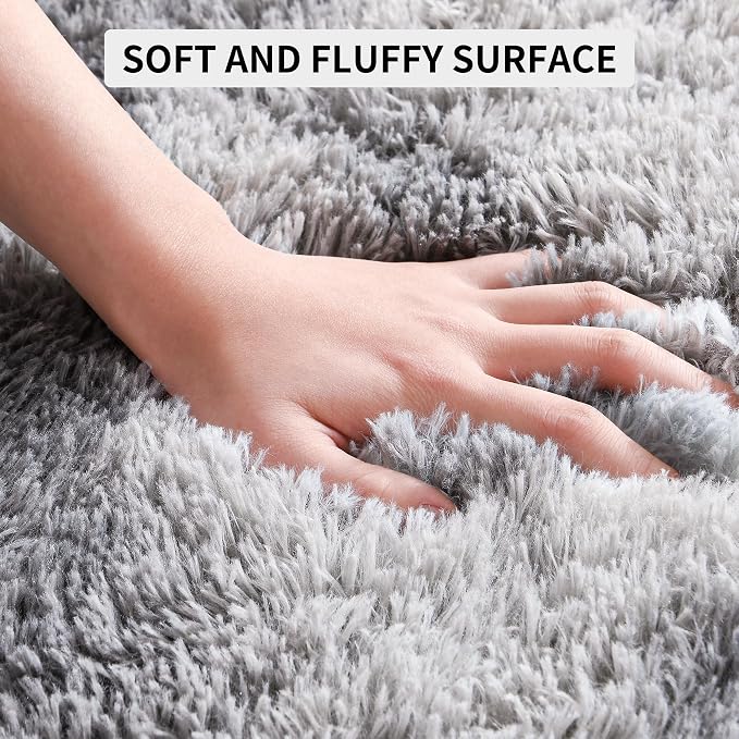 Tepook Soft Fluffy Rugs for Bedroom, 4x6 Area Rug for Living Room, Modern - Image 7