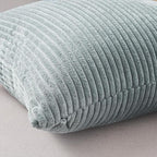 Topfinel BlueGray Throw Pillow Covers 18x18 Inch Set of 4, Soft Accent Corduroy - Image 3