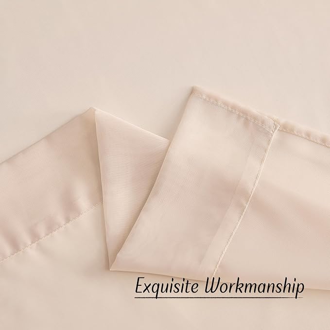 NICETOWN Taupe Sheer Curtains 54 inch Length, Grommet Voile Sheer Lightweight & - Image 7