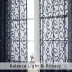 OWENIE Furman Extra Long Sheer Curtains 96 inches Long - Image 3