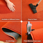 Amearea Modern Area Rugs for Bedroom Living Room, 4x6 Feet Orange Thickened - Image 3